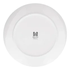 Komplet 4 talerzy na ciasto Tadar Folklor, 24 cm, białe