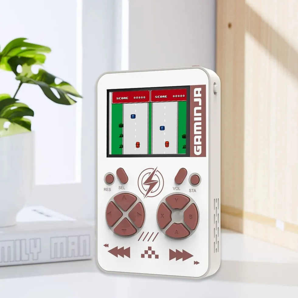 Konsola z powerbankiem YLW Gaminja, 2 w 1, biała