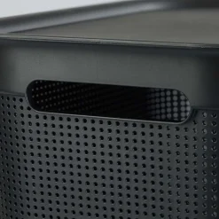 Kosz na pranie Brisen Rotho, 50 L, czarny