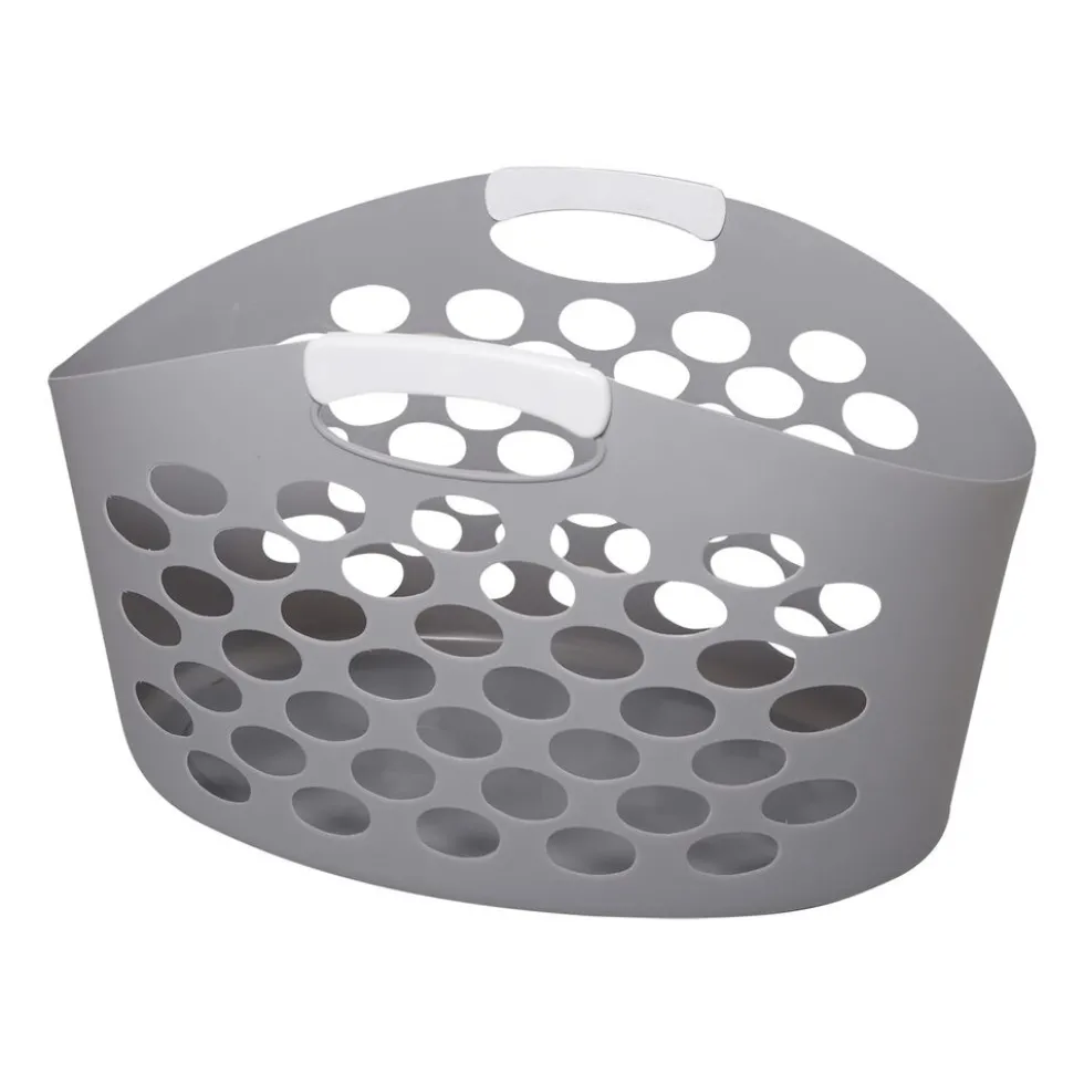 Kosz na pranie Casa Si Flexi M, 45 l, szary