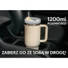 Kubek termiczny ze słomką Black Forest, 1200 ml, kremowy