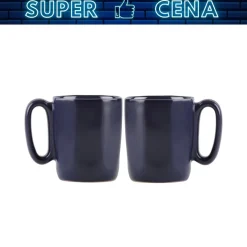 Kubki ceramiczne do espresso Vialli Design Fuori, 80 ml, 2 sztuki, granatowe