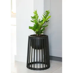 Kwietnik Form Platic Standy, z wkładem doniczkowym 24 cm, czarny