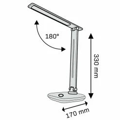 Lampa biurkowa Sanico Goldlux Vinto LED, 3000-6500K, czarna