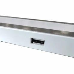 Lampa biurkowa Sanico Goldlux Madera LED, 4000K, biało-srebrna