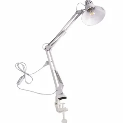 Lampa biurkowa Sanico Goldlux Worker, E27, mocowana do blatu, biała