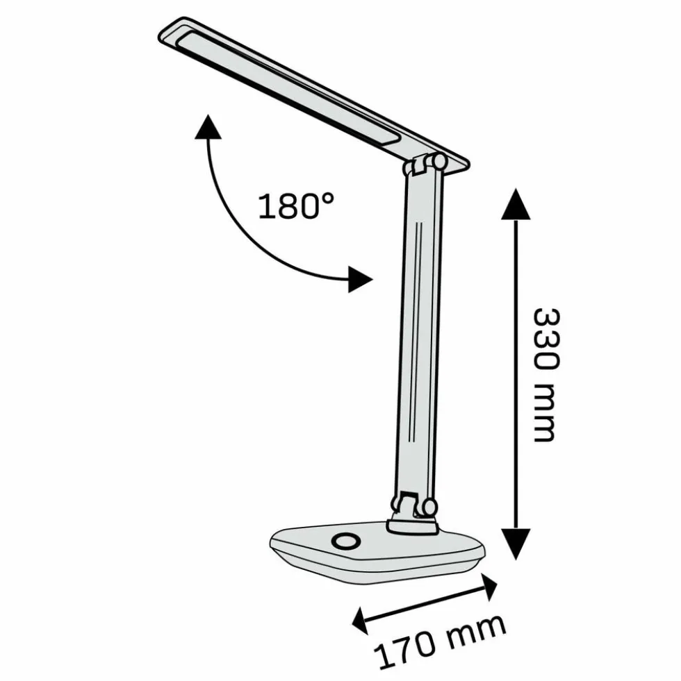 Lampa biurkowa Sanico Goldlux Vinto LED, 3000-6500K, biała