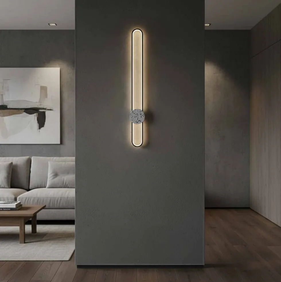 Lampa ścienna LED Sanico Goldlux Florentyna, 24 W, 4000K, lastryko, czarna