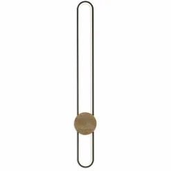 Lampa ścienna LED Sanico Goldlux Florentyna, 24 W, 4000K, trawertyn, czarna