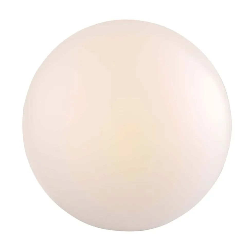 Lampa ogrodowa 50 cm, kula, E27, biała
