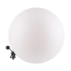 Lampa ogrodowa 50 cm, kula, E27, biała