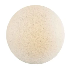 Lampa ogrodowa 50 cm, kula, E27, szara