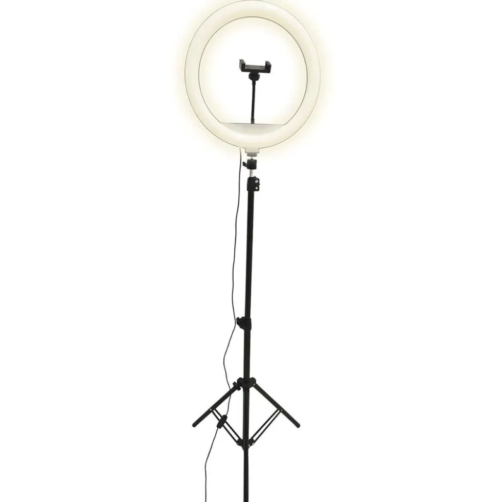 Lampa podłogowa LED Sanico Goldlux, do selfie, 36 cm, USB