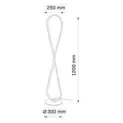 Lampa podłogowa LED Sanico Goldlux Infinito, 32 W, 4000K