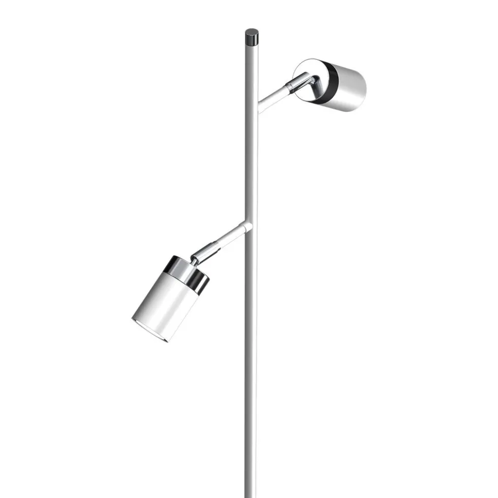 Lampa podłogowa Milagro Joker 2 x GU10, biała chrom