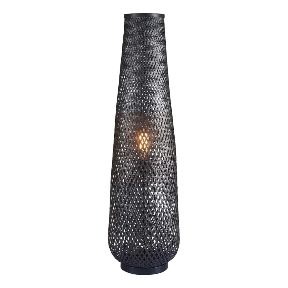 Lampa podłogowa Sanico Goldlux Zanzibar Black, 28 x 98 cm