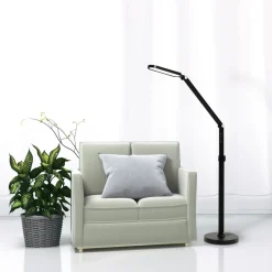 Lampa podłogowo-biurkowa LED Sanico Goldlux Ferrara, 3000-6000K, czarna
