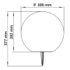 Lampa solarna 30 cm Sanico Goldlux, RGBWW, z pilotem