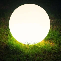 Lampa solarna 40 cm Sanico Goldlux, kula, 4000K, biała