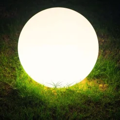 Lampa solarna 50 cm Sanico Goldlux, kula, 4000K, biała