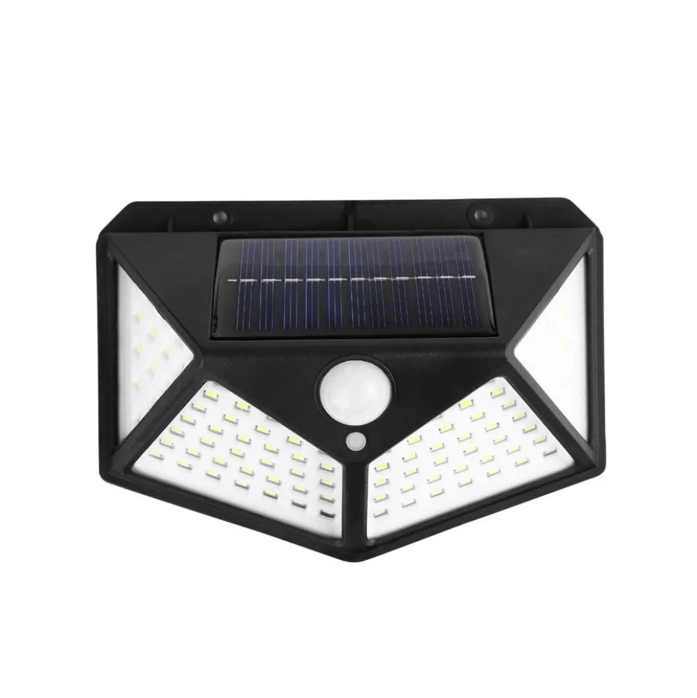 Lampa solarna LED Meven, ścienna, 100 diod LED