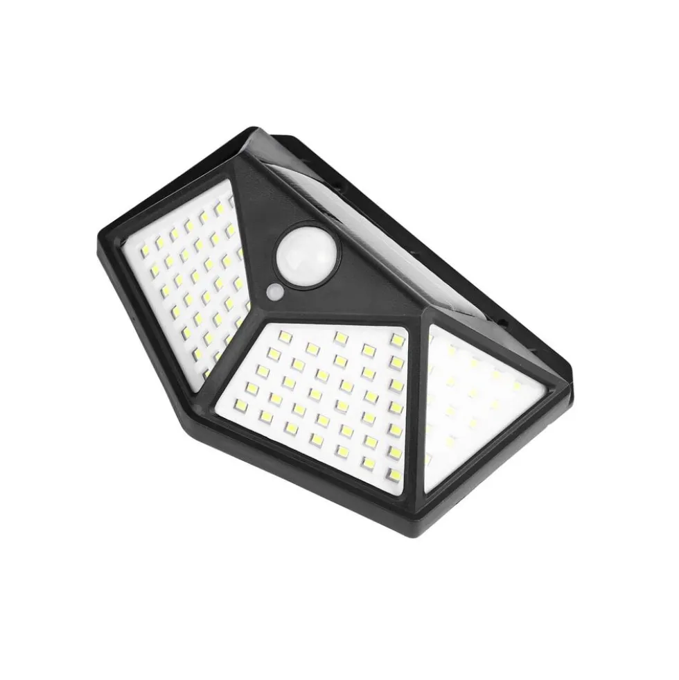 Lampa solarna LED Meven, ścienna, 100 diod LED