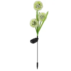 Lampa solarna LED Meven, 3 kwiaty czosnku, 3 diody LED
