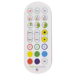 Lampa stojąca LED Sanico Goldlux Magical RGB, czujnik głosu, z pilotem