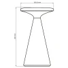 Lampa stołowa LED Sanico Goldlux Paros, USB-C, IP44, czarna