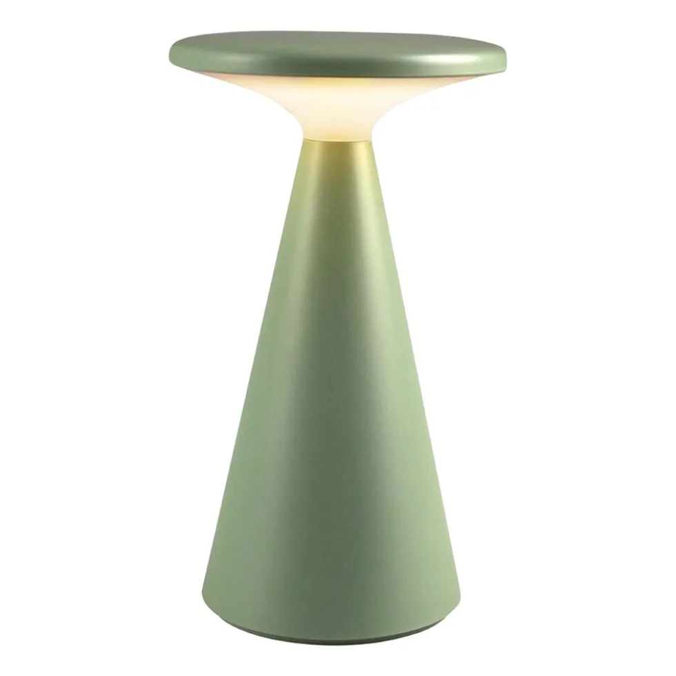 Lampa stołowa LED Sanico Goldlux Paros, USB-C, IP44, zielona