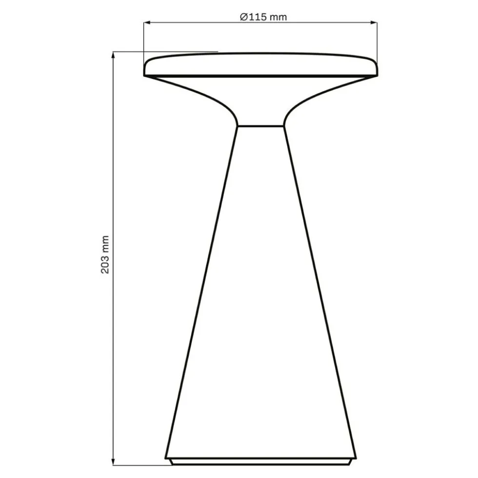 Lampa stołowa LED Sanico Goldlux Paros, USB-C, IP44, zielona
