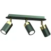 Lampa sufitowa Milagro Joker 3 x GU10, zielono-złota