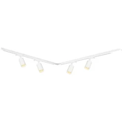 Lampa sufitowa Milagro Pipe Track 4 x GU10, na szynie, 1,5 m, biały