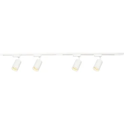Lampa sufitowa Milagro Pipe Track 4 x GU10, na szynie, 1,5 m, biały