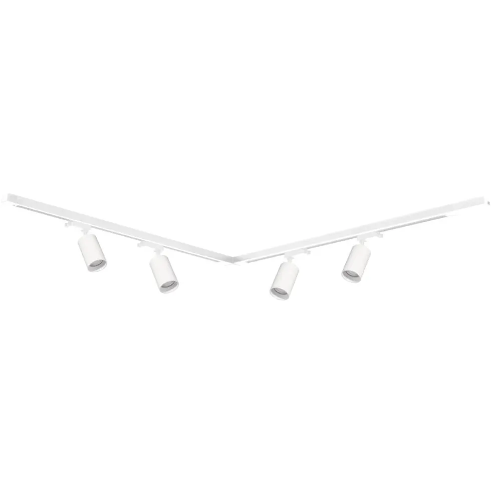 Lampa sufitowa Milagro Pipe Track 4 x GU10, na szynie, 1,5 m, biały
