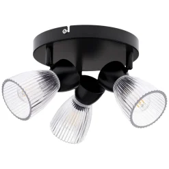 Lampa sufitowa okrągła Milagro Spot Best 3 x E14, czarna