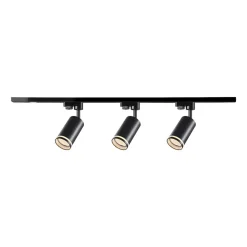 Lampa sufitowa Sanico Goldlux Paris 3 x GU10, na szynie, 1 m, czarna