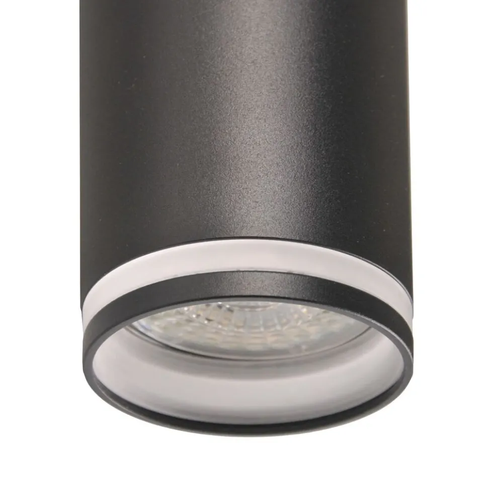 Lampa sufitowa wisząca Sanico Goldlux Paris, na szynie, 3 x 10GU, 1 m, czarna