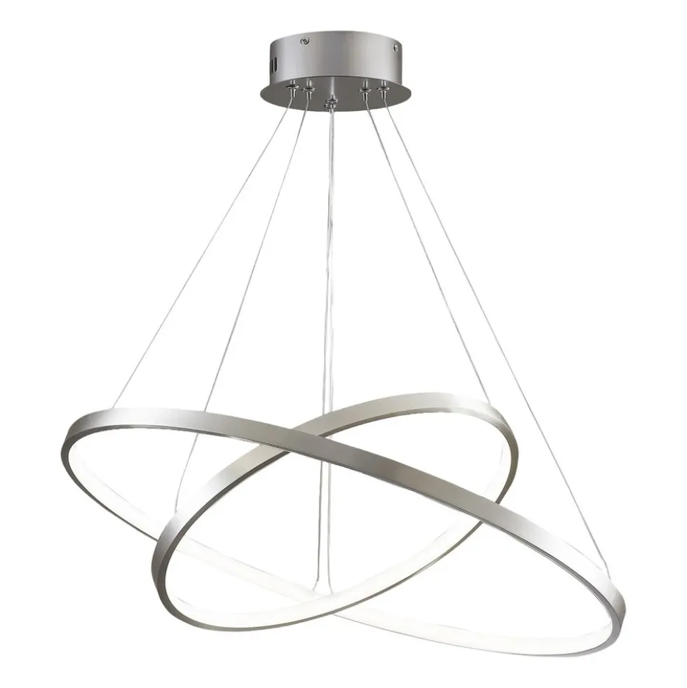 Lampa wisząca LED Sanico Goldlux Lea 2, 35 W, 4000K, srebrna