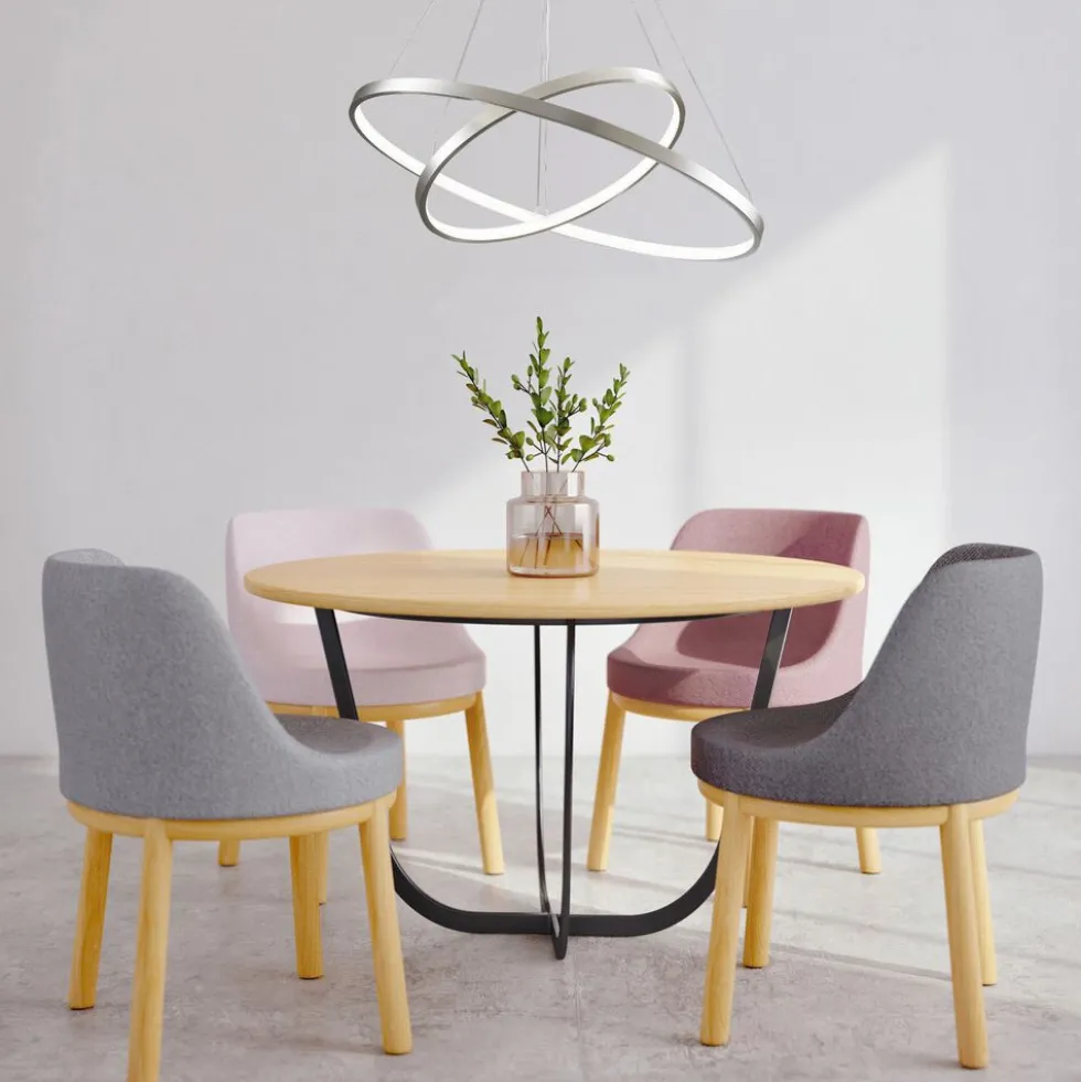 Lampa wisząca LED Sanico Goldlux Lea 2, 35 W, 4000K, srebrna