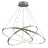 Lampa wisząca LED Sanico Goldlux Lea 3, 60 W, 4000K, srebrna