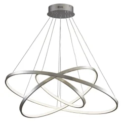 Lampa wisząca LED Sanico Goldlux Lea 3, 60 W, 4000K, srebrna