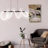 Lampa wisząca LED Sanico Goldlux Emma, 38 W, 4450lm, 4000K, czarna
