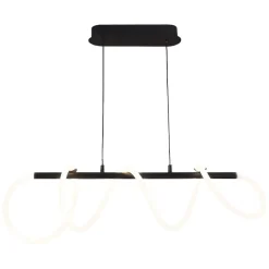 Lampa wisząca LED Sanico Goldlux Emma, 38 W, 4450lm, 4000K, czarna