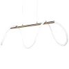 Lampa wisząca LED Sanico Goldlux Emma, 38 W, 4450lm, 4000K, złota