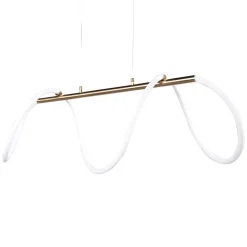 Lampa wisząca LED Sanico Goldlux Emma, 38 W, 4450lm, 4000K, złota