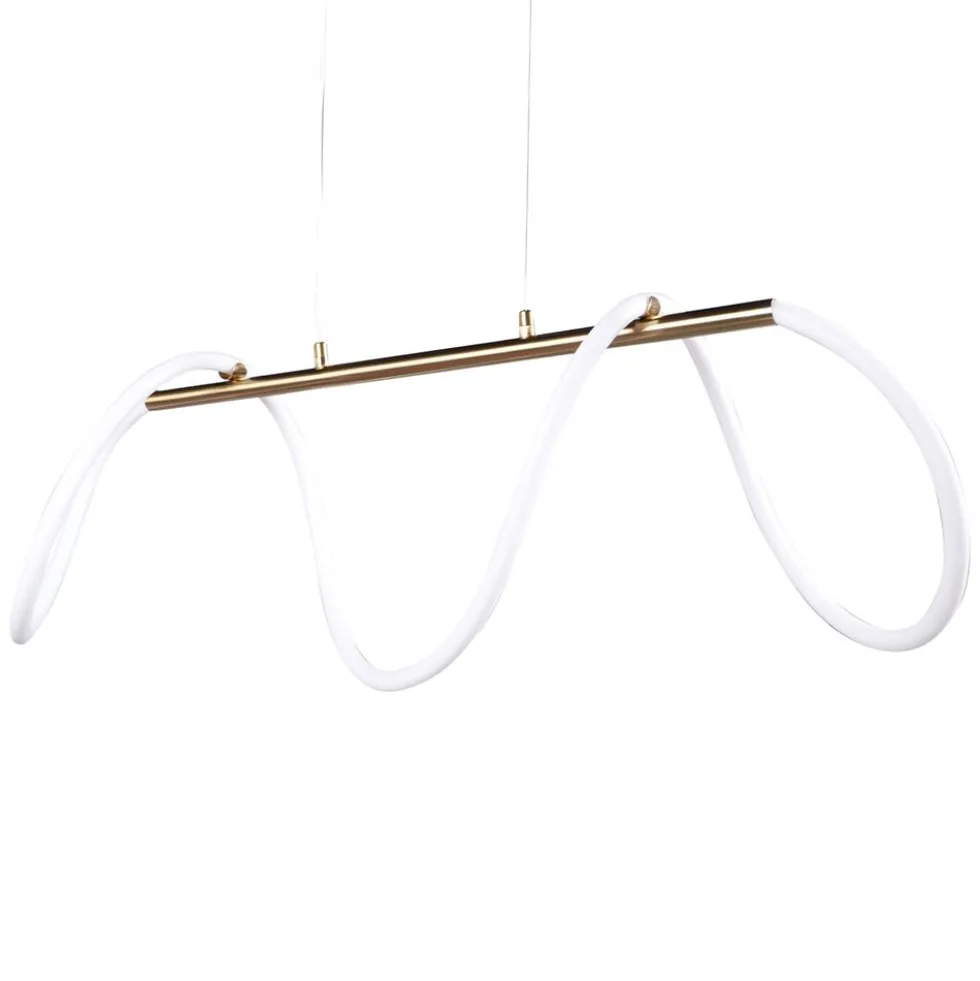Lampa wisząca LED Sanico Goldlux Emma, 38 W, 4450lm, 4000K, złota