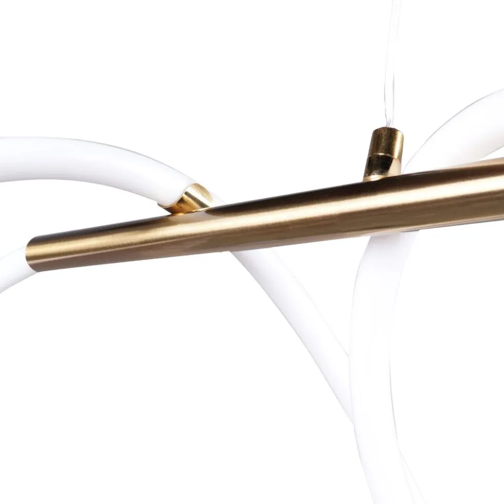 Lampa wisząca LED Sanico Goldlux Emma, 38 W, 4450lm, 4000K, złota