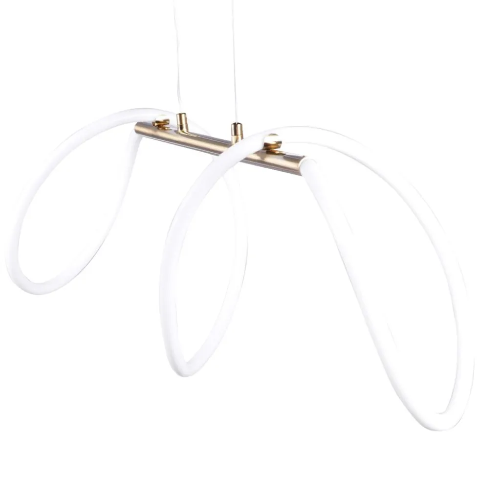 Lampa wisząca LED Sanico Goldlux Emma, 38 W, 4450lm, 4000K, złota