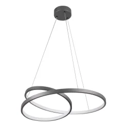 Lampa wisząca LED Sanico Goldlux Zefira, 50 cm, 4000K, antracyt